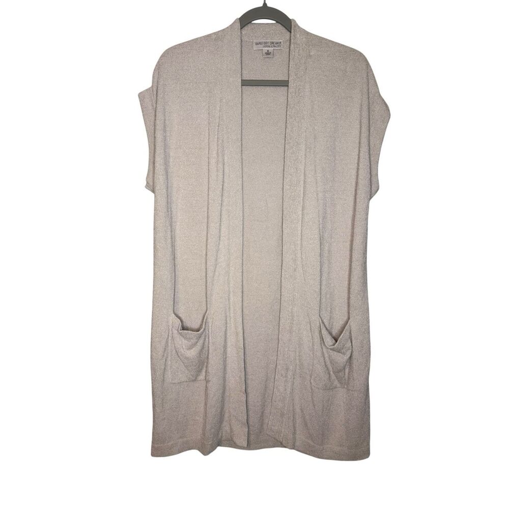 Barefoot Dreams CozyChic‎ Ultra Lite Ribbed Vest Tan Size Medium - Picture 2 of 6